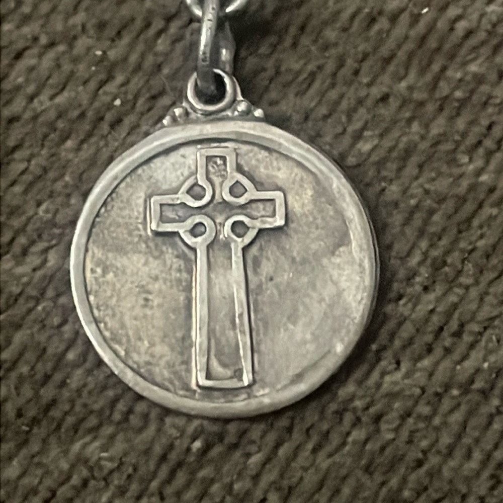 Sterling CHARM PENDANT real solid Silver Fine Jewelry Vintage 1960s Presbyterian